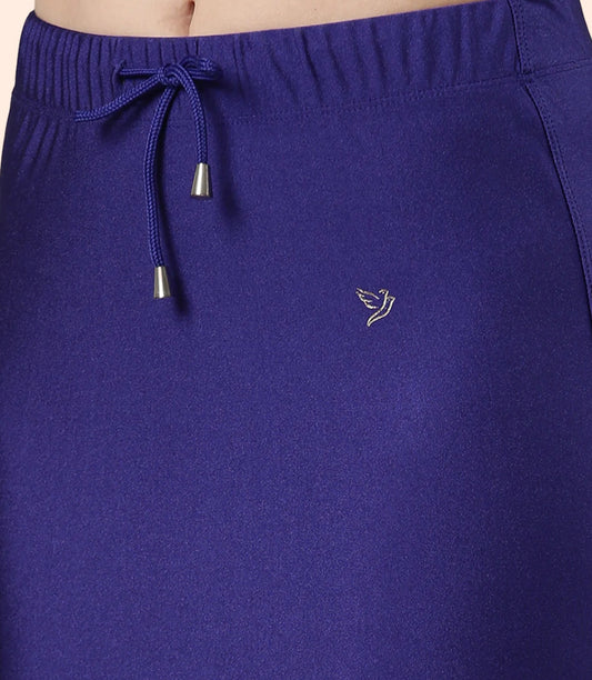 Blue diamond Shimmer/satin women saree shape wear