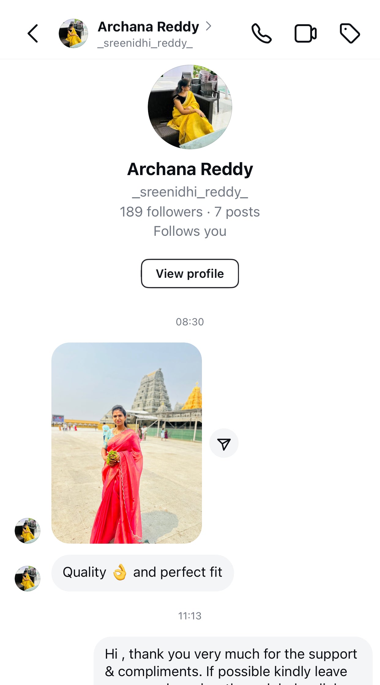 Pink soft tissue saree with blue hand worked blouse