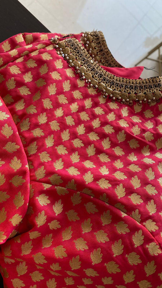 Oranga banarasi hand worked blouse - Threads
