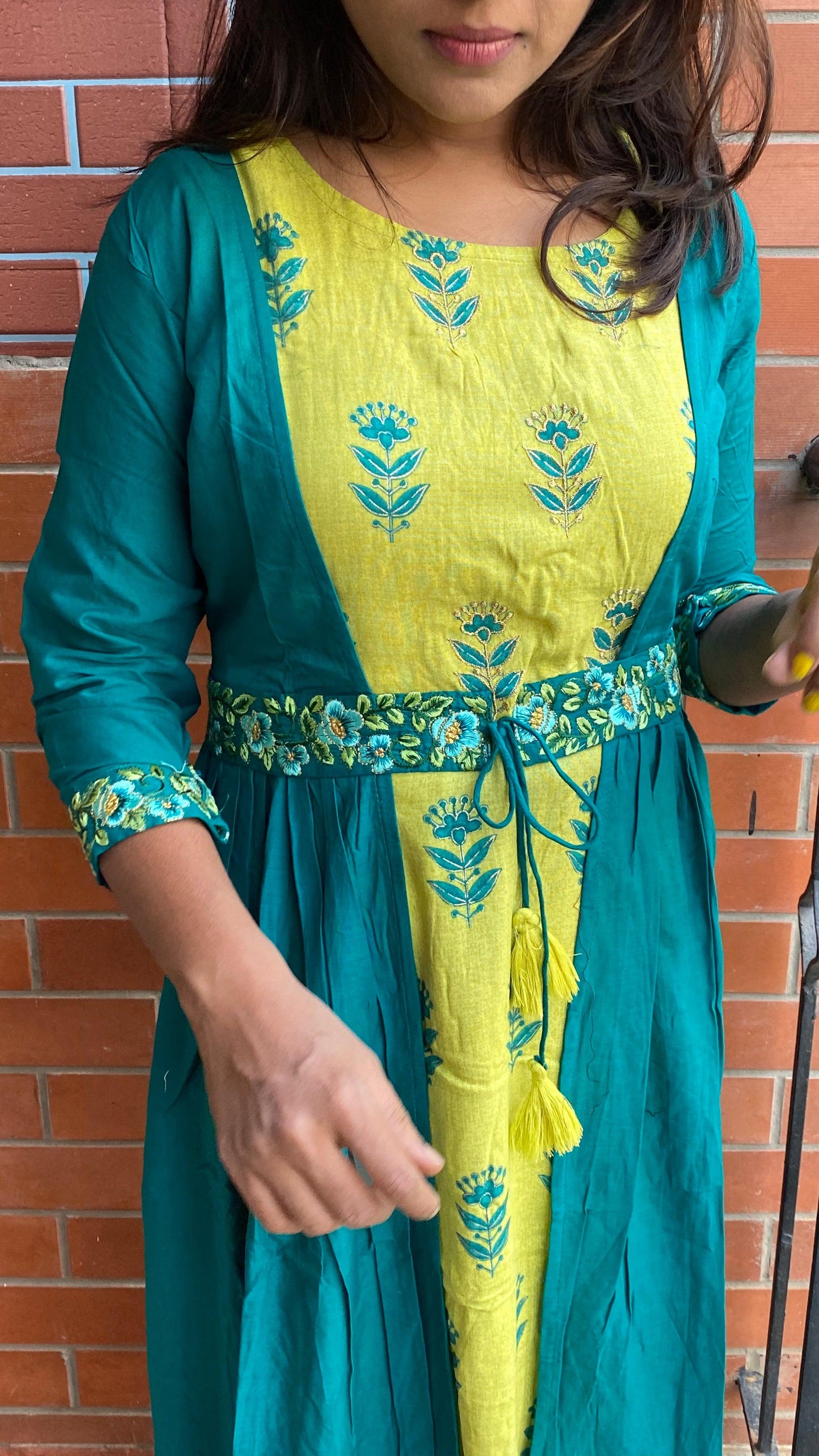 spaghetti pure cotton2 piece kurti set - Threads