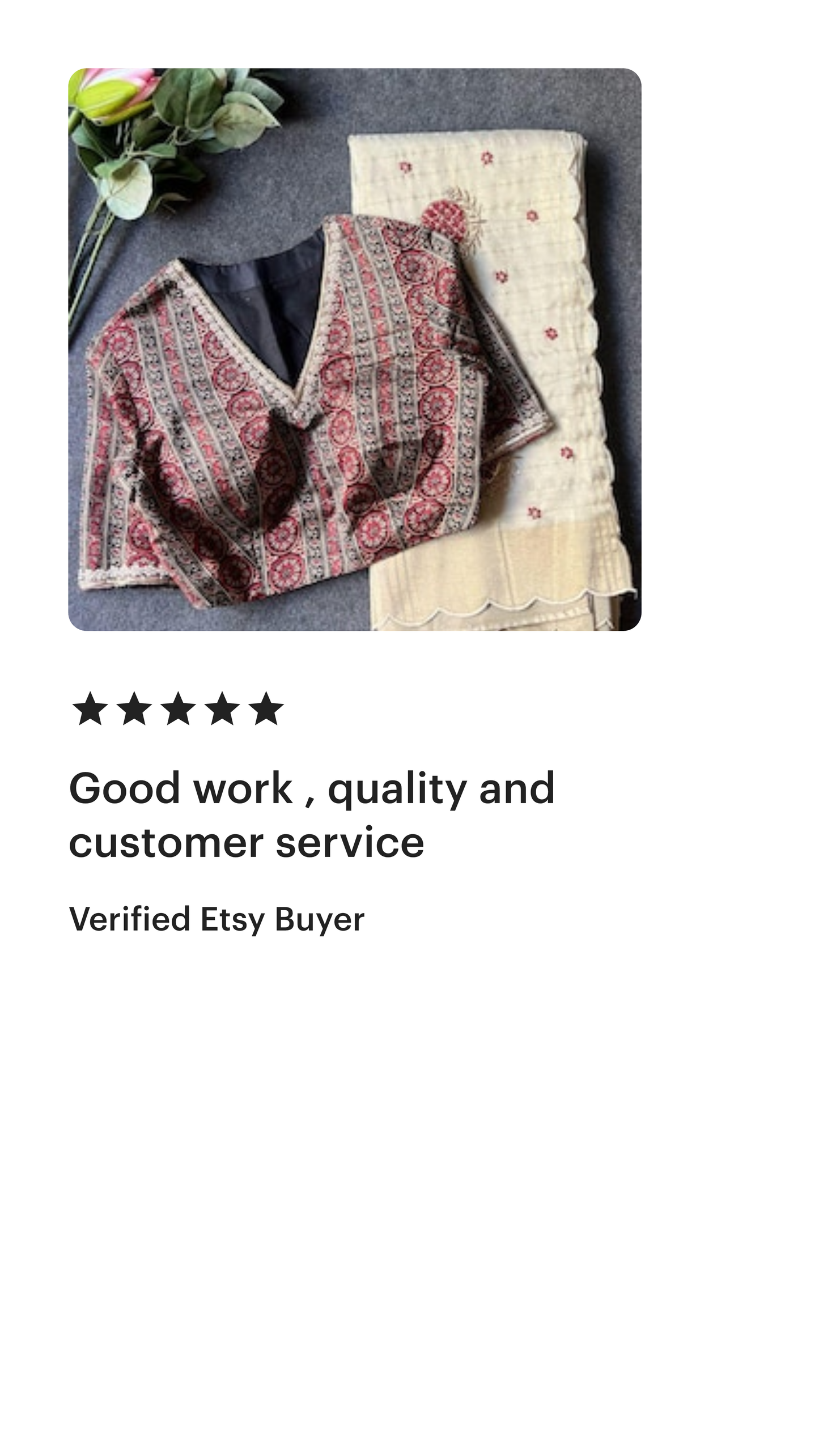 Cream checked tissue saree with Ajrak hand worked blouse