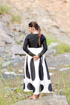 Pure cotton full length dress with full hand details