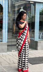 Black silk hand work blouse (only blouse)