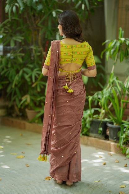 Lime yellow floral print blouse (Only blouse)