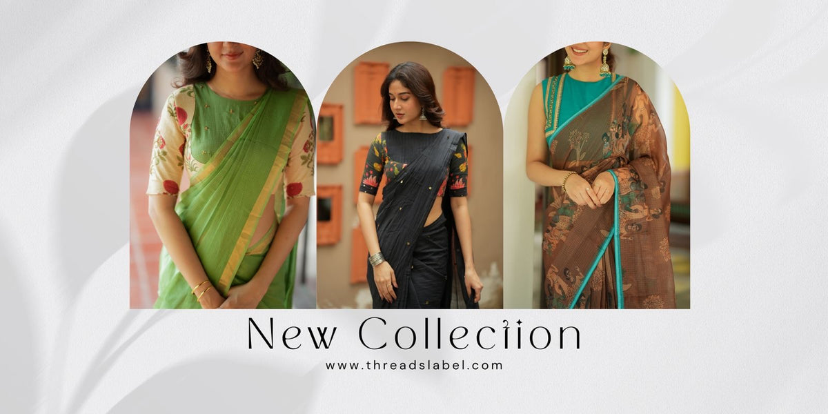 THREADSLABEL : Hand Crafted Saree with Blouse by SHOBANA NITHIN ...