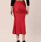 Valentine Shimmer/satin women saree shape wear