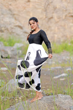Pure cotton full length dress with full hand details