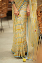 Dusty blue heavy hand work blouse (only blouse)