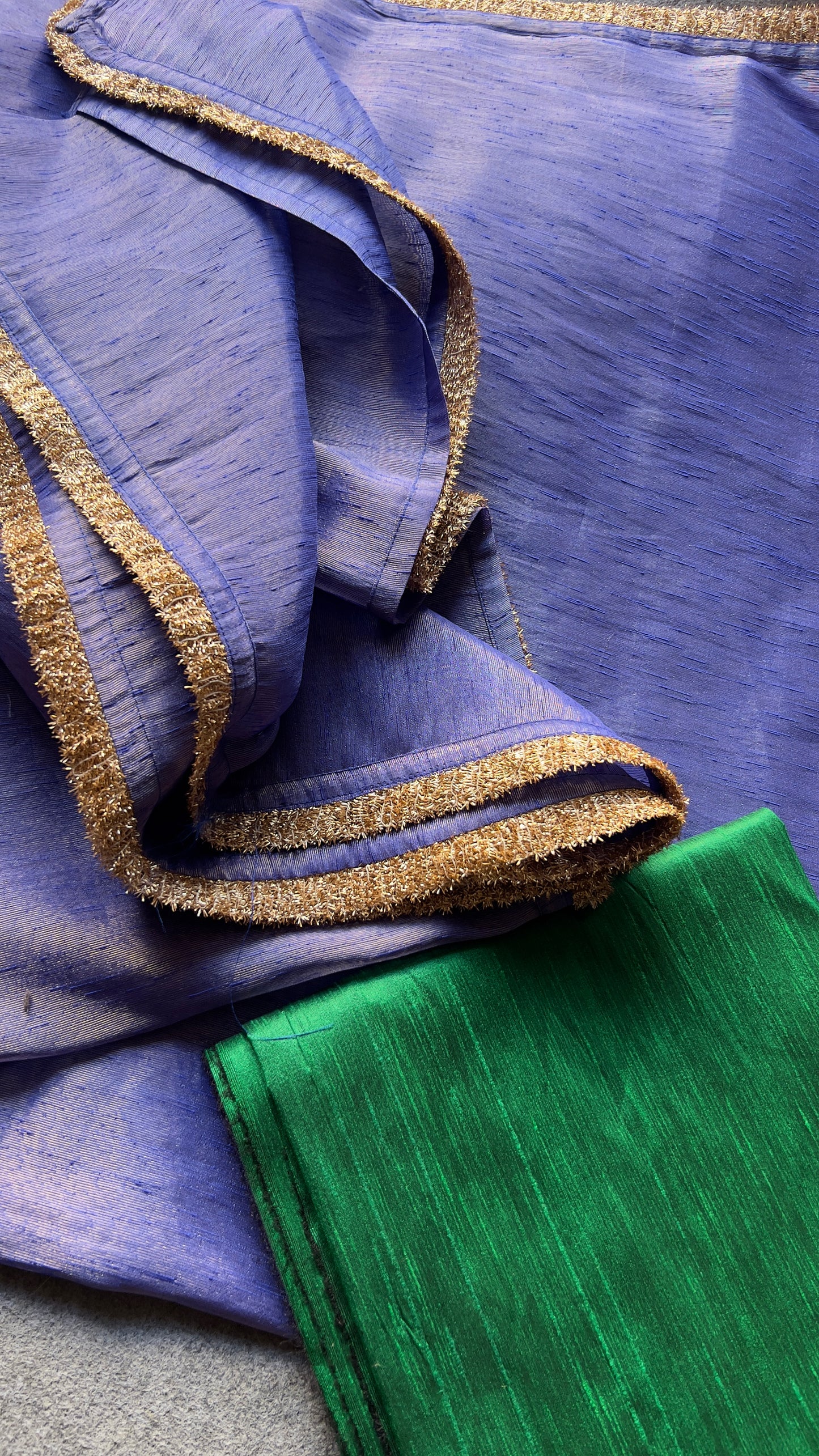 Royal blue soft tissue saree