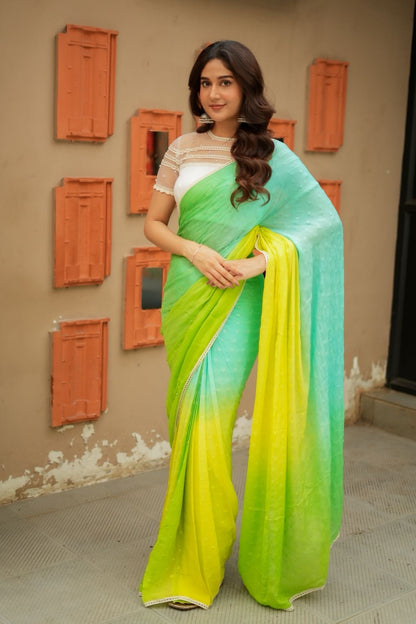 White embroidery hand work blouse(only blouse)