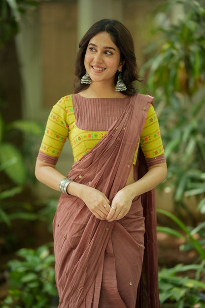 Lime yellow floral print blouse (Only blouse)