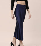 Navy gloss Shimmer/satin women saree shape wear
