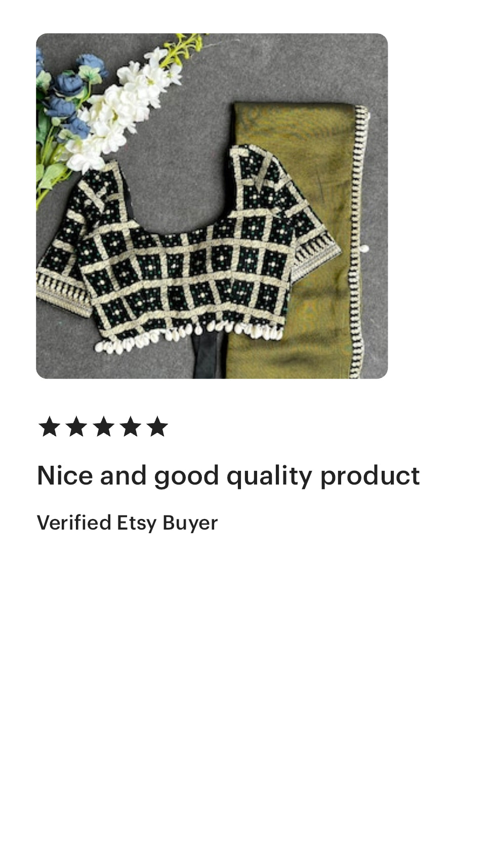 Black banarasi embroidery blouse (only blouse)