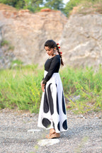 Pure cotton full length dress with full hand details