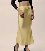 All colours Shimmer/satin women saree shape wear