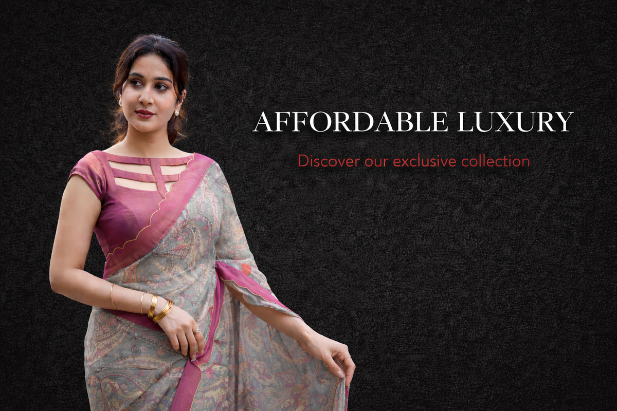 THREADSLABEL : Hand Crafted Saree with Blouse by SHOBANA NITHIN ...