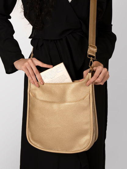 Golden textured women stylish bag