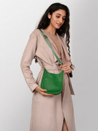 Green textured women stylish bag