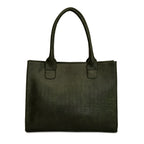 Women black textured office bag