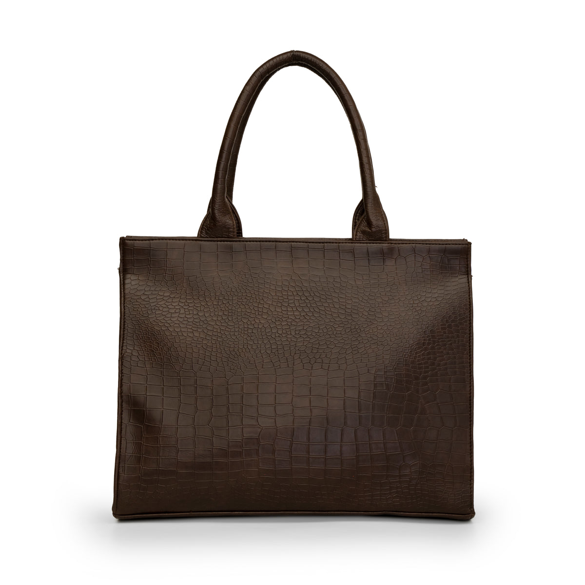 Women black solid textured office bag