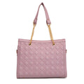 Women purple textured shoulder bag