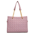Women purple textured shoulder bag