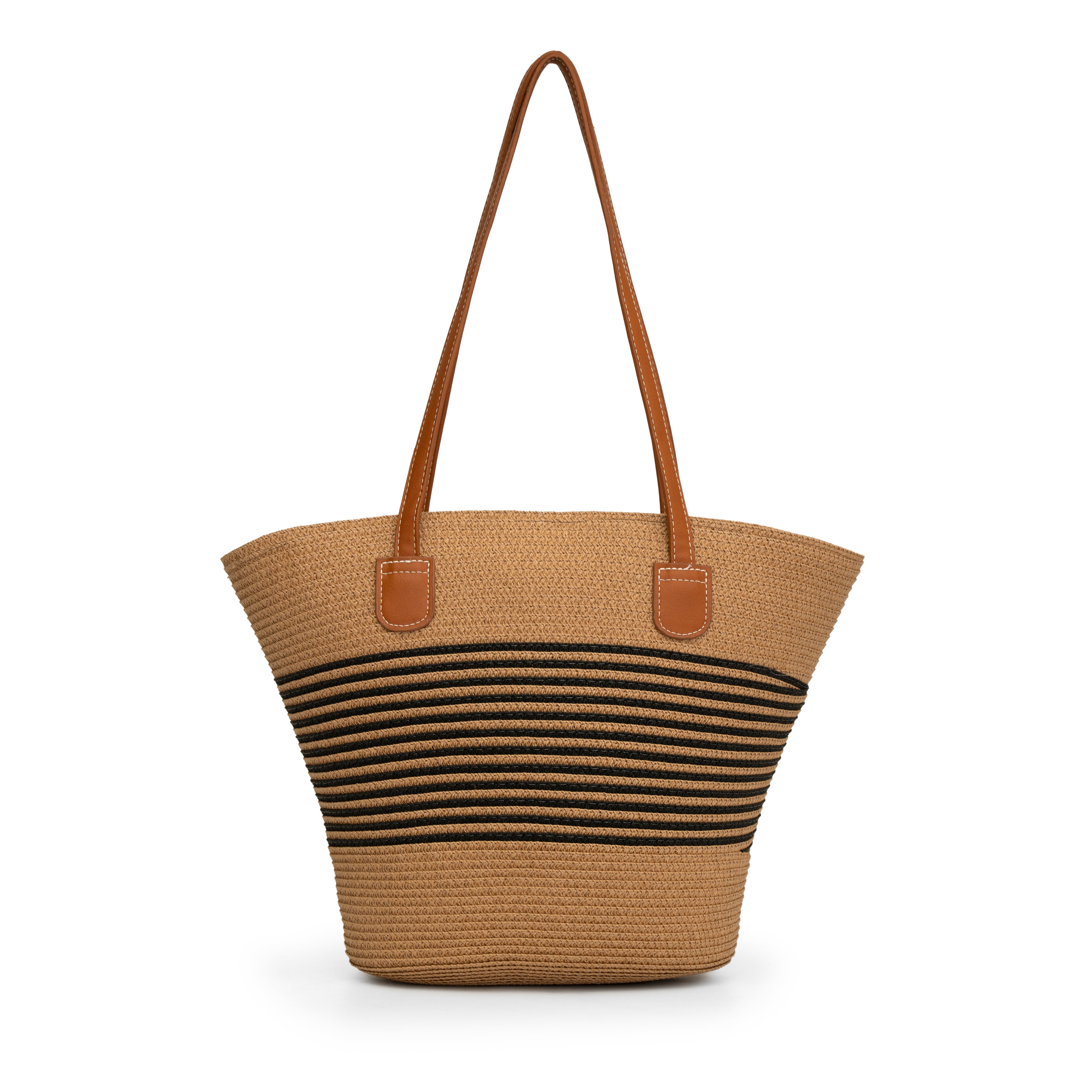 Jute brown Women textured fashion bag