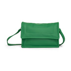 Women green solid sling bag