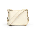 Women cream textured hand bag