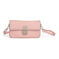 Women baby pink solid hand bag