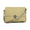 Women green textured sling bag