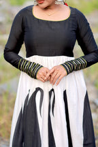 Pure cotton full length dress with full hand details