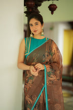 Rama green hand work blouse (only blouse)