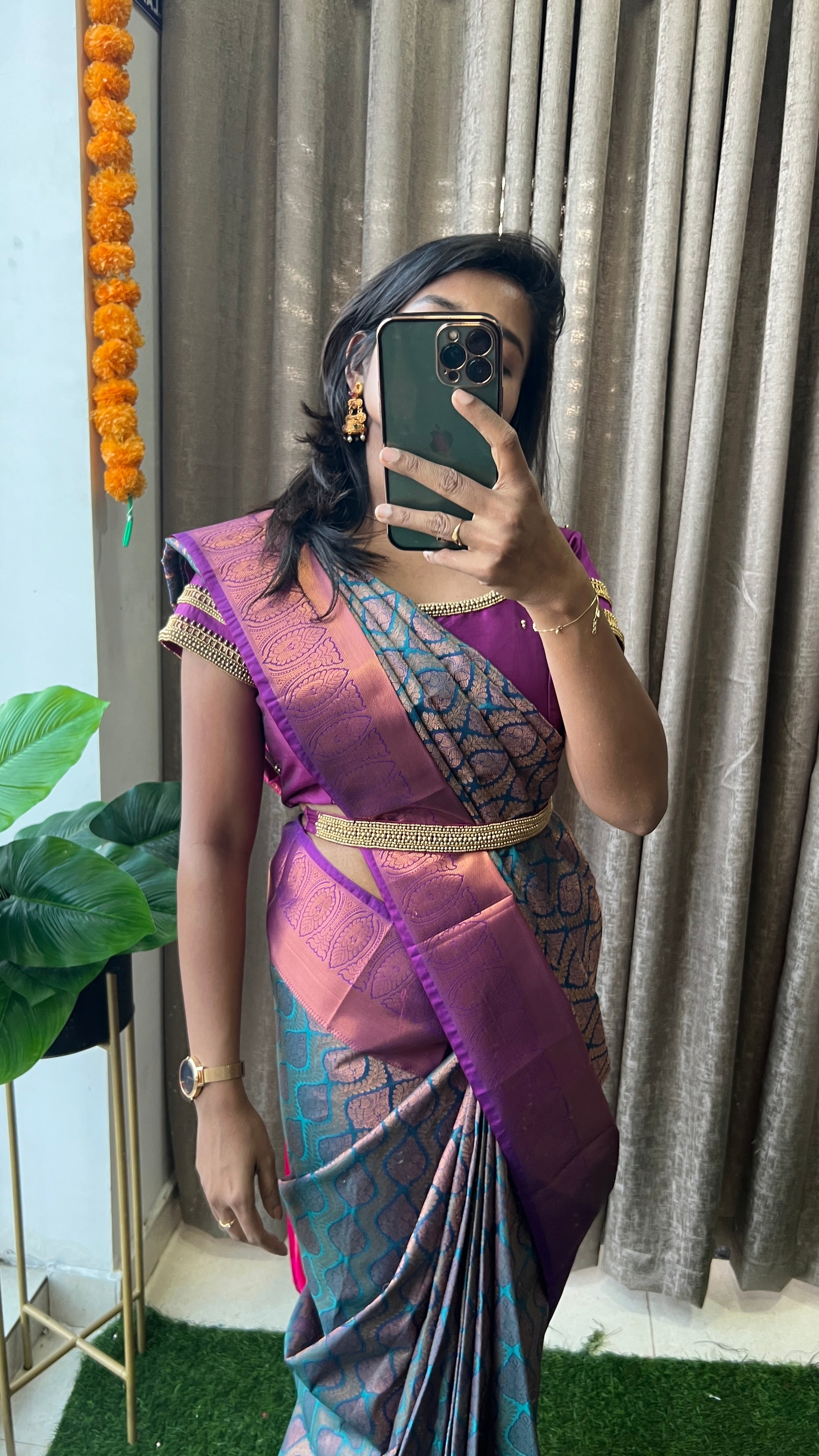 Adorable Purple Soft Silk Saree With Divine Blouse Piece – LajreeDesigner