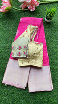 Silk blouse hand work design 1003