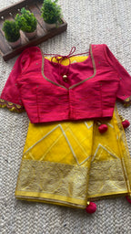 Silk blouse hand work design 1010
