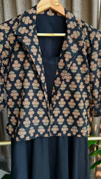 Black spaghetti top & blazer coord sets