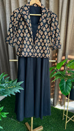 Black spaghetti top & blazer coord sets