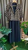 Black spaghetti top & blazer coord sets