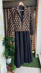 Black spaghetti top & blazer coord sets