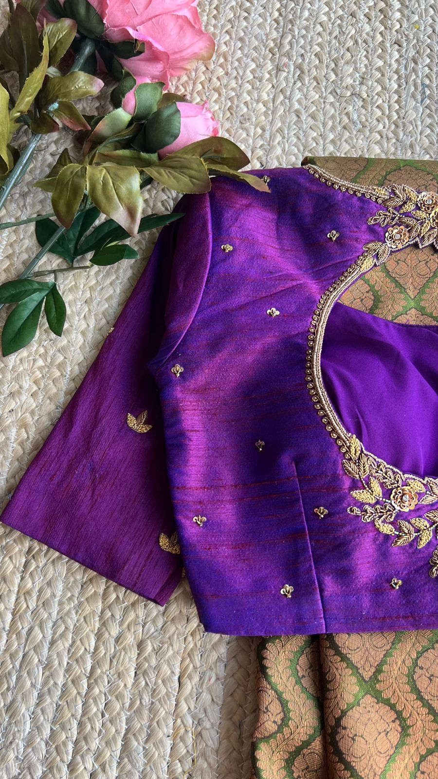15 Gorgeous Designs of Purple Blouses For A Royal Look! | Styles At Life