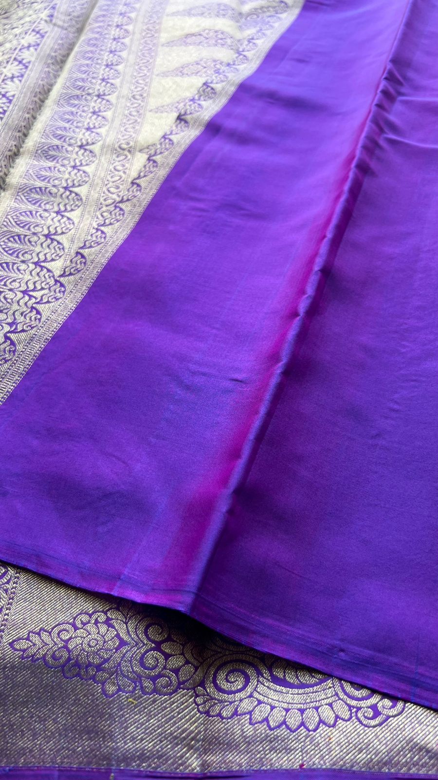 Fenugreek yellow kanjivaram silk saree with blouse – Threads