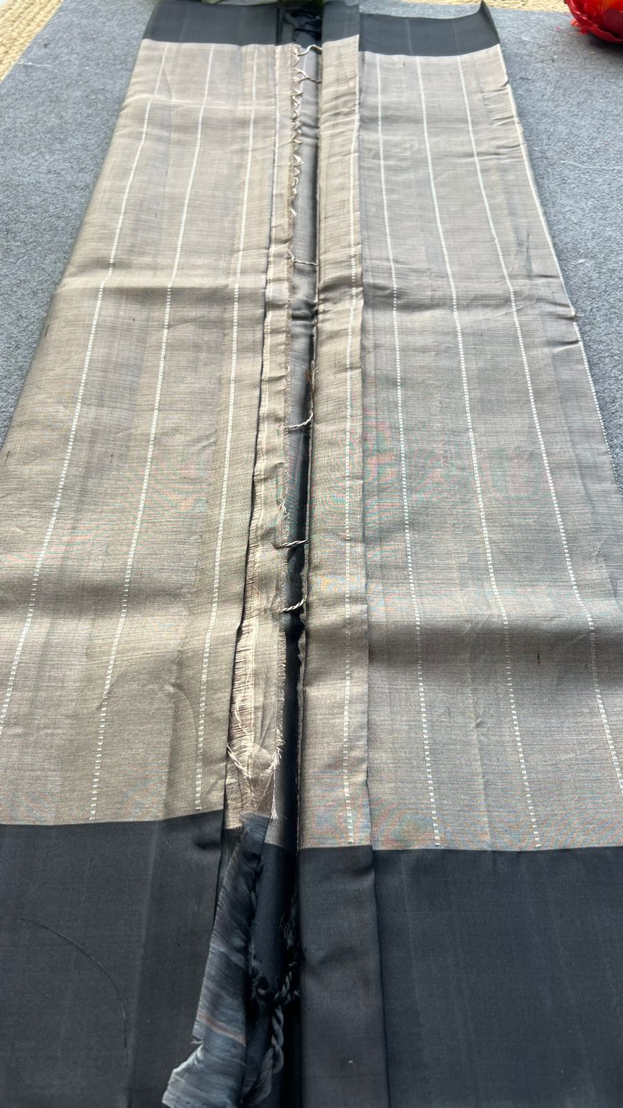 Silver tissue kanjivaram soft silk saree with blouse