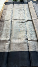Silver tissue kanjivaram soft silk saree with blouse