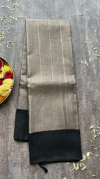 Silver tissue kanjivaram soft silk saree with blouse