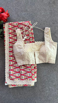 Half white embroidery blouse ( only blouse )