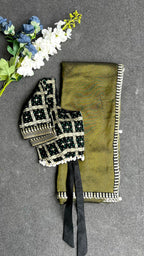 Black banarasi embroidery blouse (only blouse)