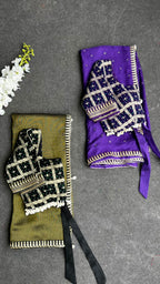 Black banarasi embroidery blouse (only blouse)