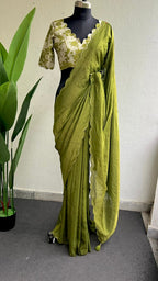 Cream linen hand worked blouse (only blouse)