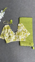 Cream linen hand worked blouse (only blouse)